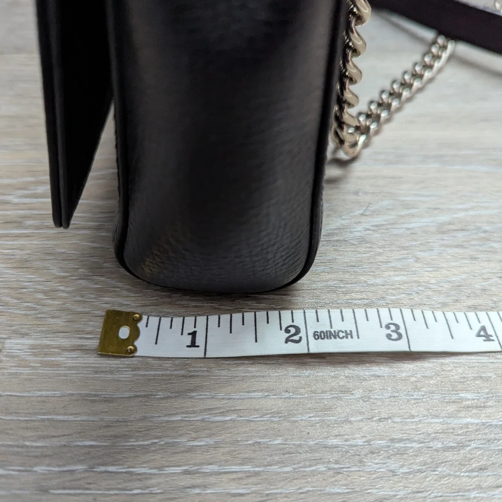KATE SPADE Black Leather New York Briar Lane Emelyn Chain Crossbody Shoulder Bag